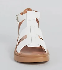 Next Level Gladiator Flat Platform Sandals