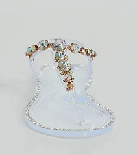 Glam Up Gemstone Strap Jelly Sandals