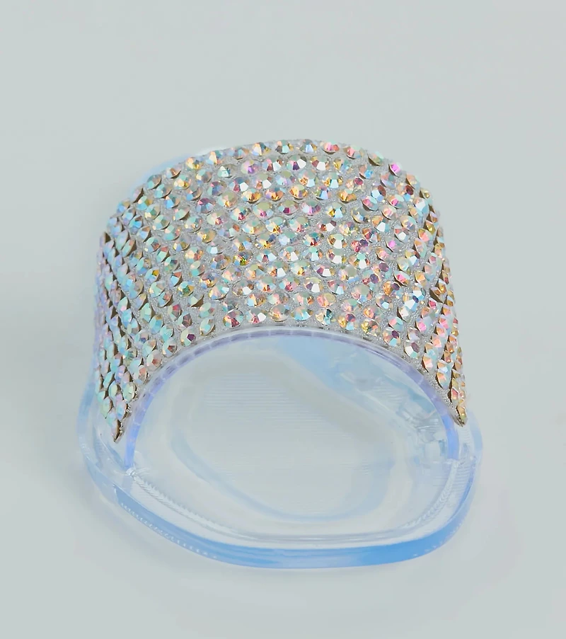 Slip Into Luxury Rhinestone Flat Jelly Sandals