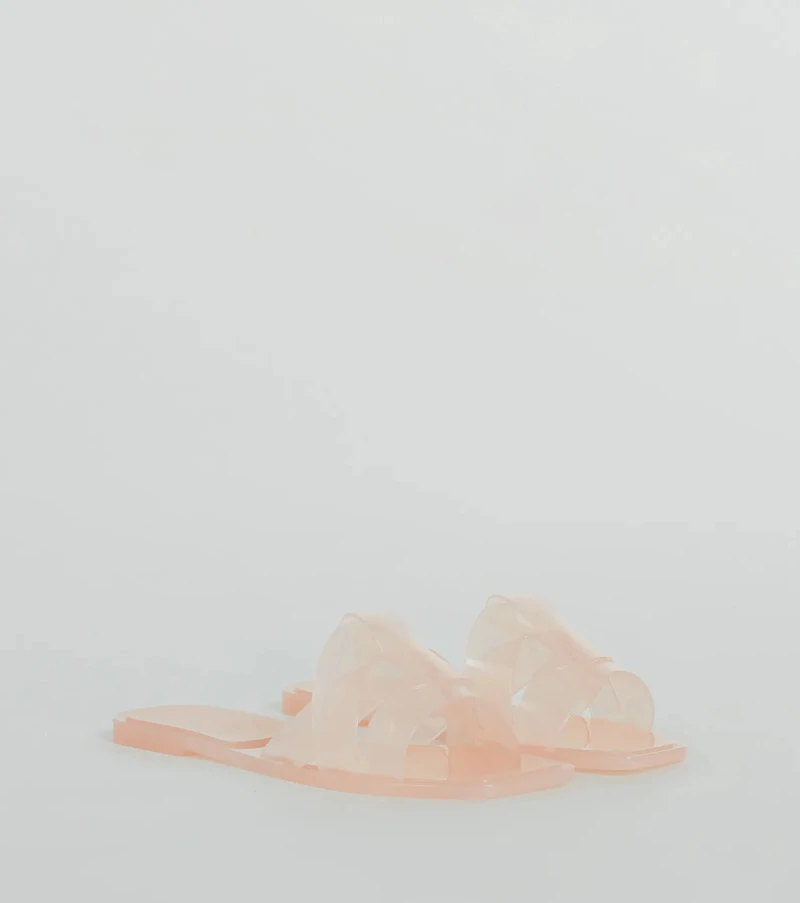 Playful Icon Flat Jelly Slide Sandals