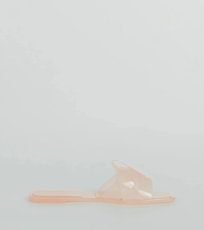 Playful Icon Flat Jelly Slide Sandals