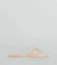Playful Icon Flat Jelly Slide Sandals