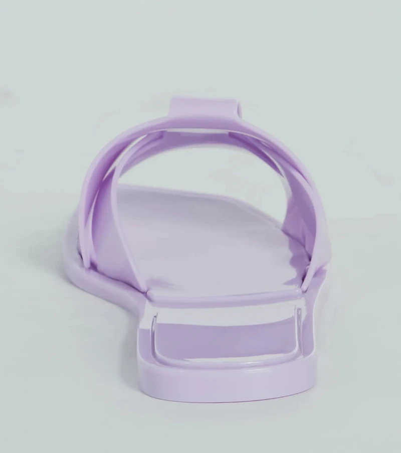 Playful Icon Flat Jelly Slide Sandals