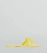 Playful Icon Flat Jelly Slide Sandals
