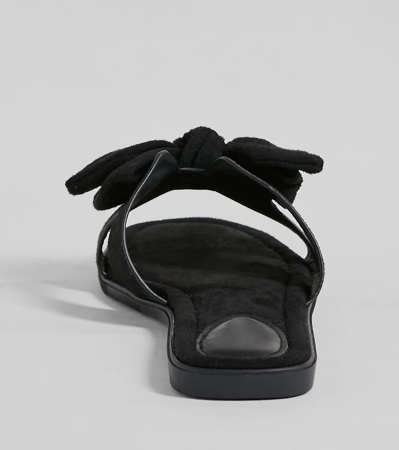 Tie The Knot Bow Strap Flat Sandals