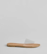 Clear Obsession PVC Flat Sandals