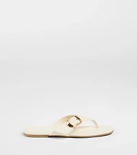 Statement Gleam Buckle Thong Sandals
