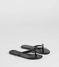 Perfect Pair Bow Detail Thong Strap Sandals