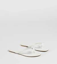 Perfect Pair Bow Detail Thong Strap Sandals