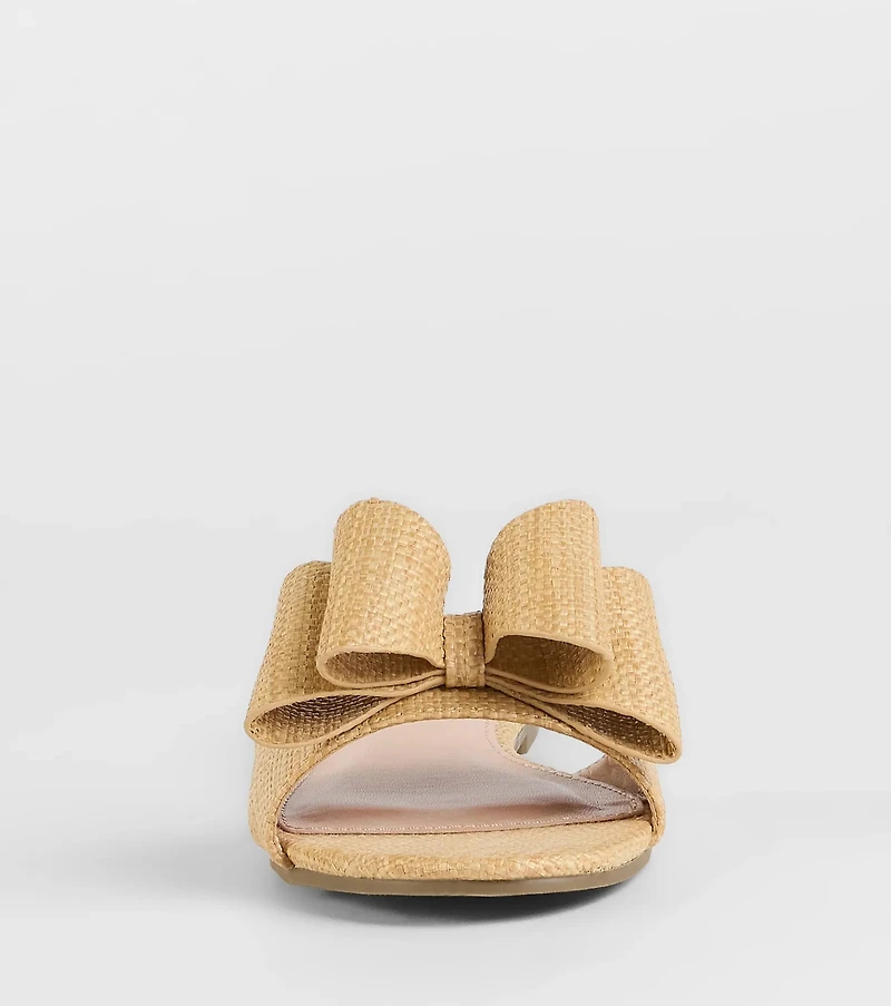 Charming Moves Woven Bow Sandals