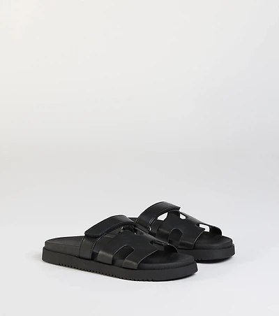 Sunny Vibe Cutout Strappy Slide Sandals