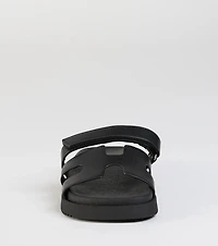Sunny Vibe Cutout Strappy Slide Sandals