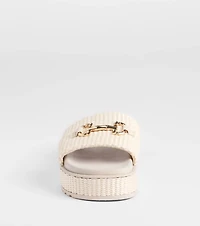 Slide Into Spring Platform Straw Sandals