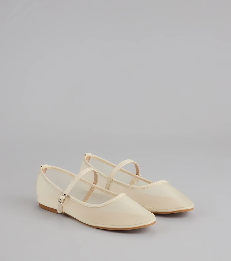 Soft Steps Sheer Mesh Ballet Flats