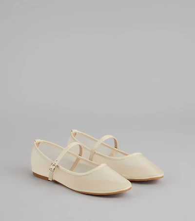 Soft Steps Sheer Mesh Ballet Flats