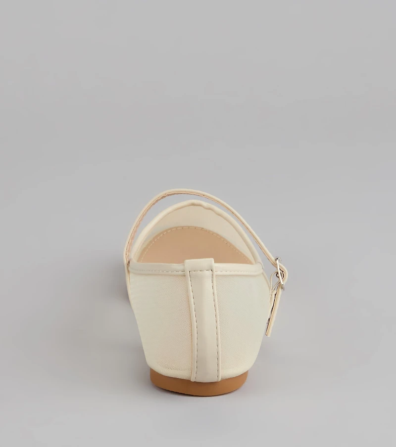 Soft Steps Sheer Mesh Ballet Flats