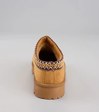 Cozy Status Faux Suede Platform Slippers