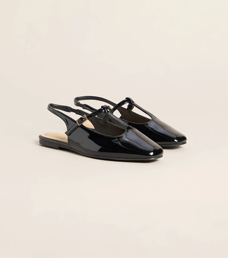 Class Act Patent Mary Jane Flats