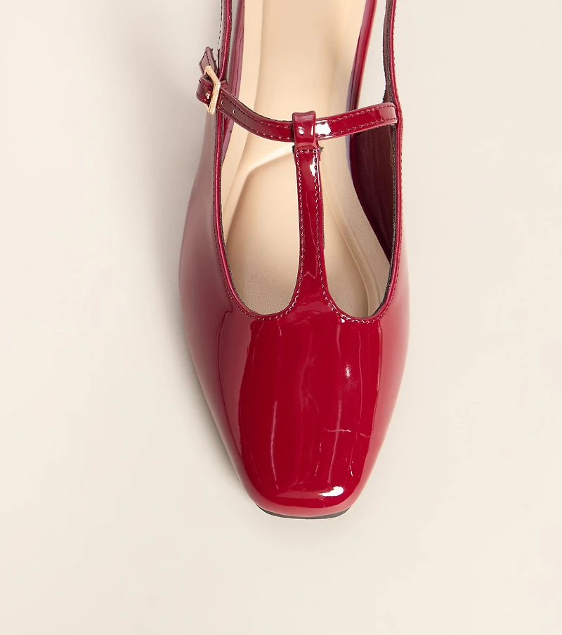 Class Act Patent Mary Jane Flats
