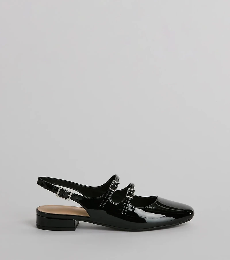 The Everyday Sling Back Patent Leather Flats