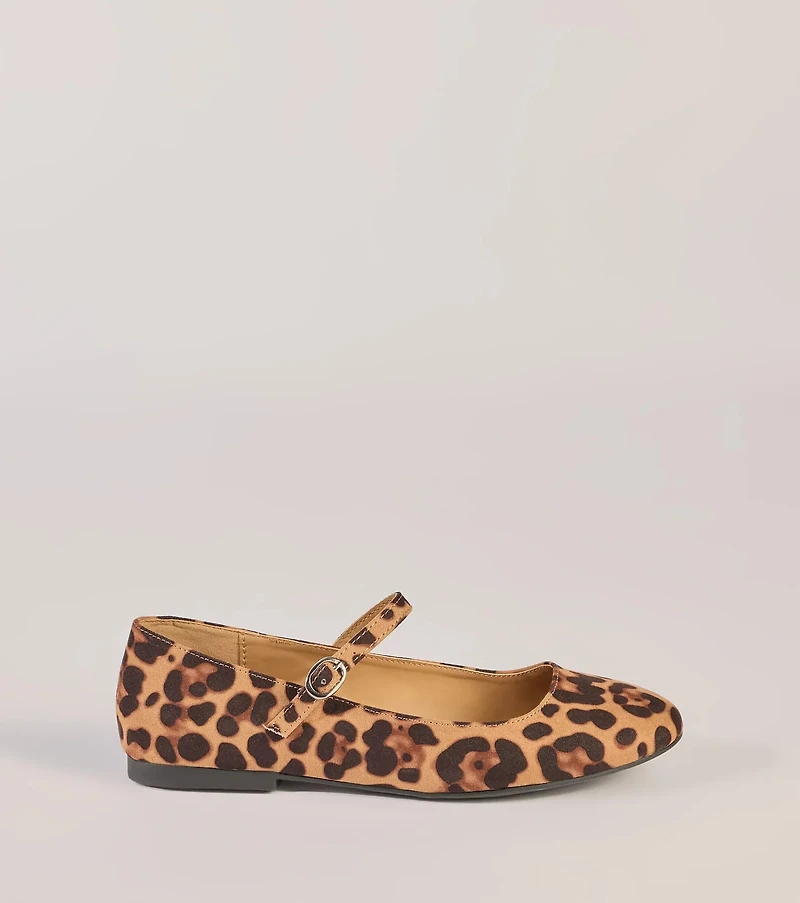 Glam Instinct Leopard Print Flats