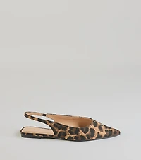 Untamed Chic Leopard Print Pointy Flats
