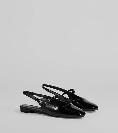 Adorable Essentials Slingback Mary Jane Flats