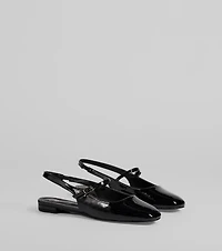 Adorable Essentials Slingback Mary Jane Flats