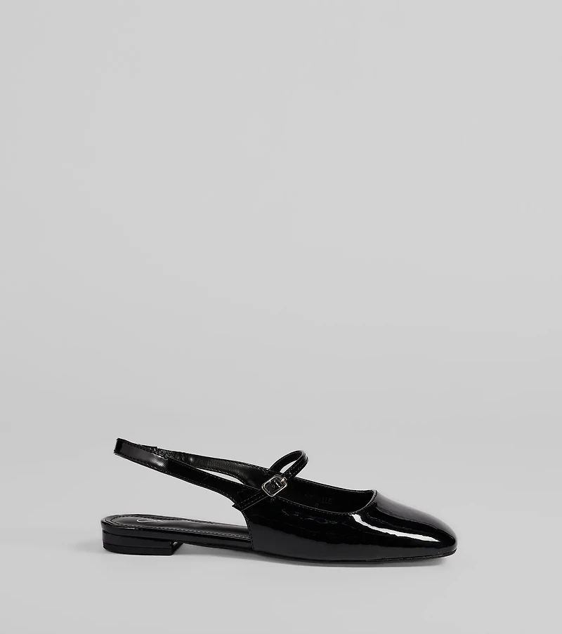 Adorable Essentials Slingback Mary Jane Flats