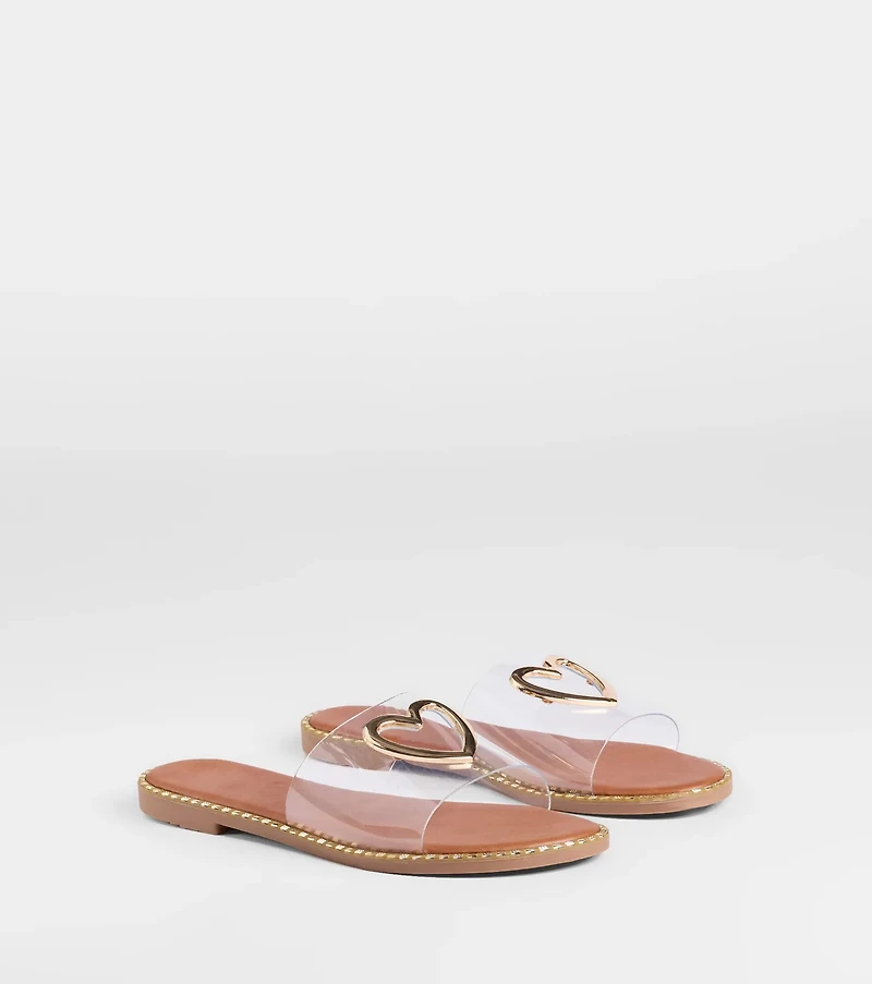 Totally Heart Flat Sandals