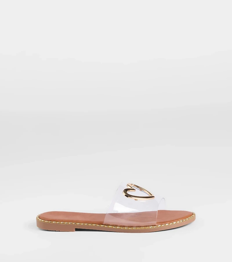 Totally Heart Flat Sandals