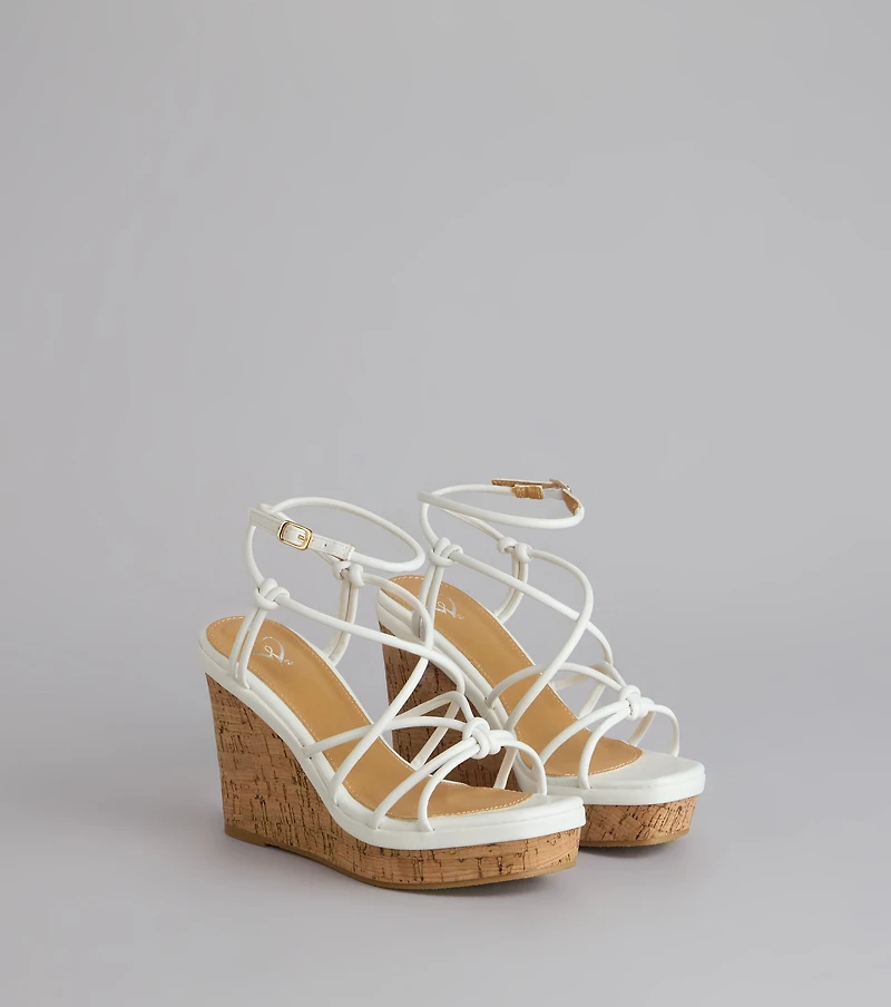 Sunny Days Strappy Platform Wedges
