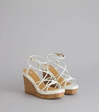 Sunny Days Strappy Platform Wedges