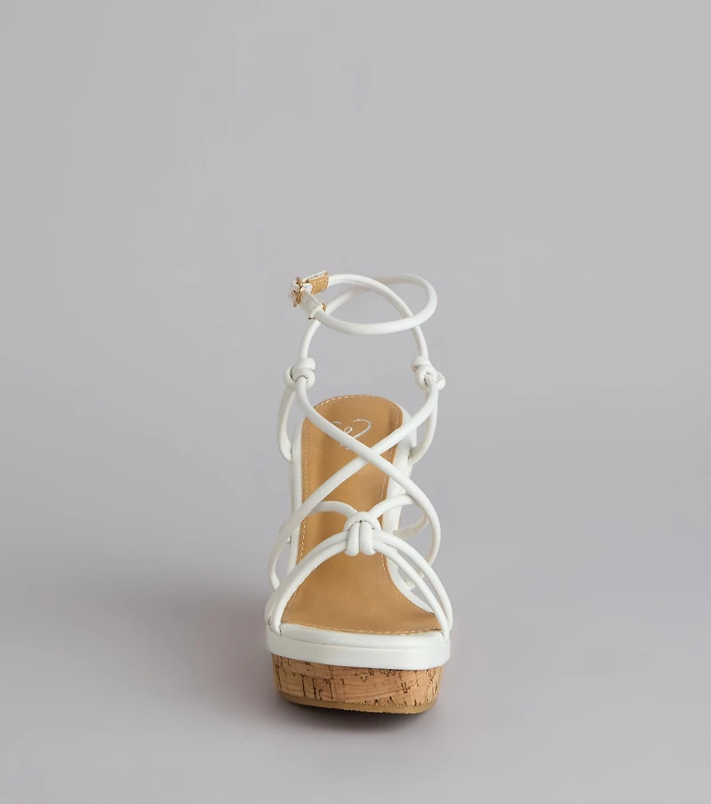 Sunny Days Strappy Platform Wedges