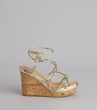 Sunny Days Strappy Platform Wedges