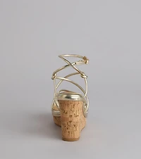 Sunny Days Strappy Platform Wedges