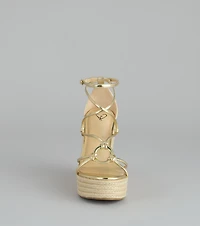 Polished Escape Strappy Wedges