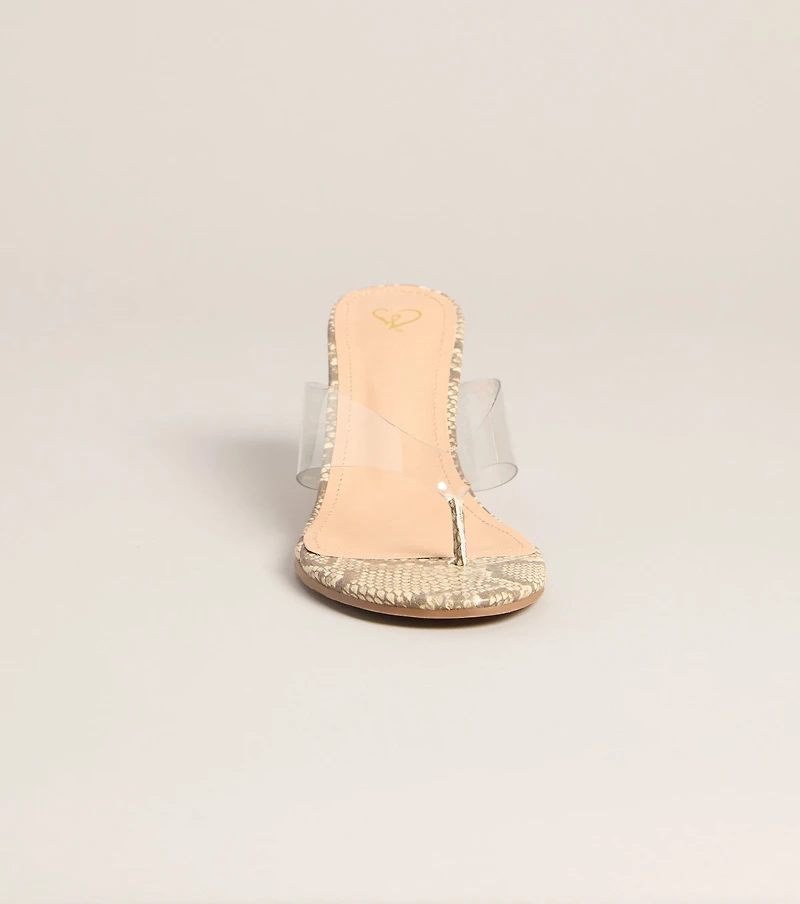 Statement Step Snake Wedges