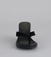 Sunny Day Chic Thong Wedge Heels