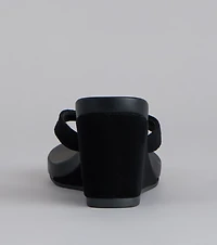 Sunny Day Chic Thong Wedge Heels