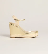 Escape The City Metallic Wedges