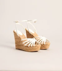 Plans Confirmed Strappy Wedges