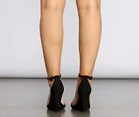 Please Girl Point Toe Wedge Heels