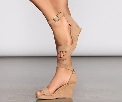 Places To Be Square Toe Wedges