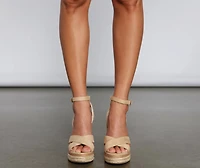 Summer Party-Ready Espadrille Wedges