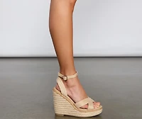 Summer Party-Ready Espadrille Wedges