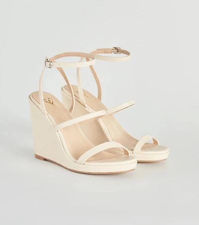 The Sun Strappy Platform Wedges