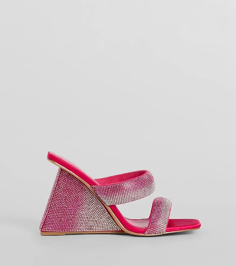 Shine The Night Ombre Rhinestone Wedges