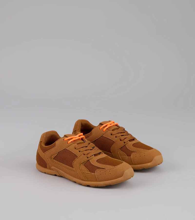 Street Ease Mesh Trim Sneakers