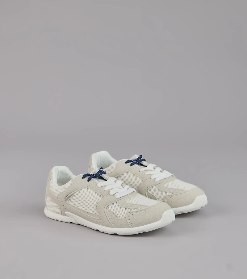 Street Ease Mesh Trim Sneakers
